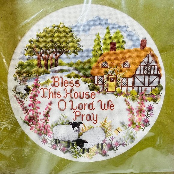 Bless This House Counted Cross Stitch Kit by The Creative Circle - New (1984) - Picture 1 of 6